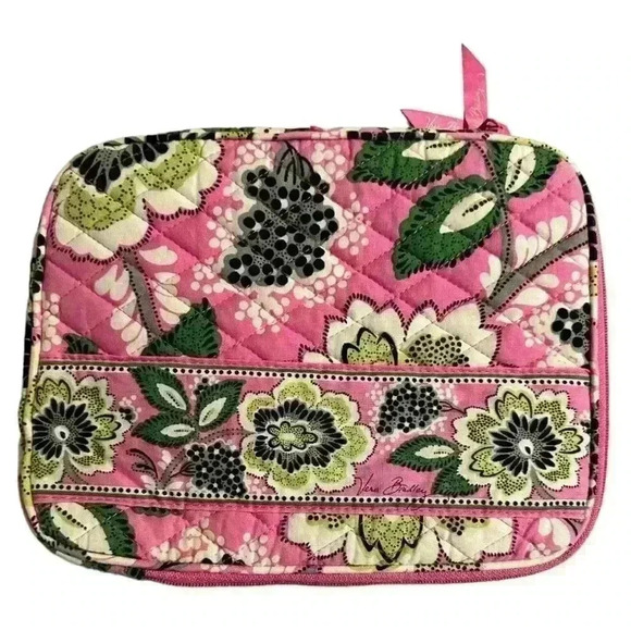 Vera Bradley Priscilla Pink iPad Mini Kindle E-Reader Quilted Sleeve Case - Picture 1 of 4